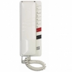 Domovní telefon DT83 TESLA 2-BUS interkom, regulace hlasitosti vyzvánění, druhé tlačítko EZ, barva bílá.