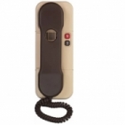 Domácí telefon DT37 TESLA 4+n vyzvánění elektronické, volba protistanice, barva hnědá-béžová.