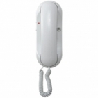 Domovní telefon DT23 ESO TESLA 2-BUS interkom, regulace hlasitosti vyzvánění a hovoru, signalizační LED, barva bílá.