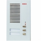 Elektrický vrátný hovorová jednotka domovní telefony TESLA 4+n GUARD dvě tlačítka.