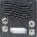 Elektrický vrátný hovorová jednotka domácí telefony 2-BUS dvě vyzváněcí tlačítka zámek barva antika stříbrná.