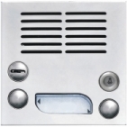 Elektrický vrátný hovorová jednotka domácí telefony 2-BUS dvě vyzváněcí tlačítka zámek barva nerez inox.