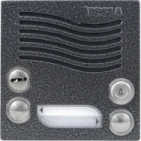 Videovrátný hovorová jednotka domovní videotelefony KARAT dvě vyzváněcí tlačítka, zámek, 2 relé,  barva antika stříbrná. 