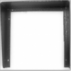 Stříška na krabici montážní pod omítku KARAT jeden modul vertikální barva černá.