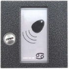 RAK BES bezdotykový elektronický klíč 125 kHz kontroler, čtečka, modul KARAT, antika stříbrná, zámek