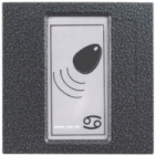 RAK BES bezdotykový elektronický klíč 125 kHz kontrolér, čtečka, modul KARAT, antika stříbrná
